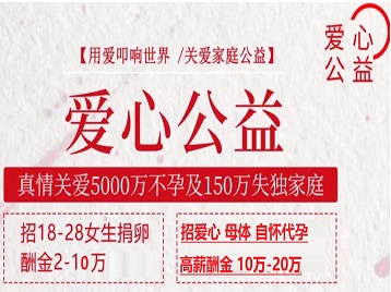 湛河捐卵助孕生子 爱心志愿者招募
